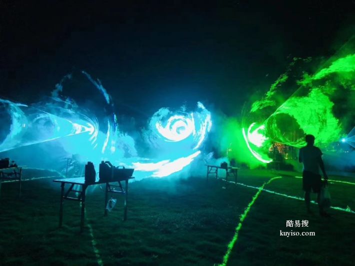 河北赵县定制彩色RGB地标激光灯,激光灯产品图