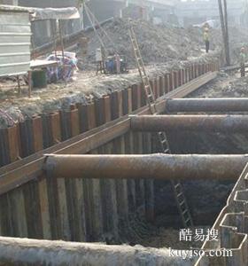 北京房山区管道沟开挖打钢板桩