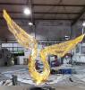 翅膀雕塑不锈钢制作方法,翅膀造型景观雕塑制作