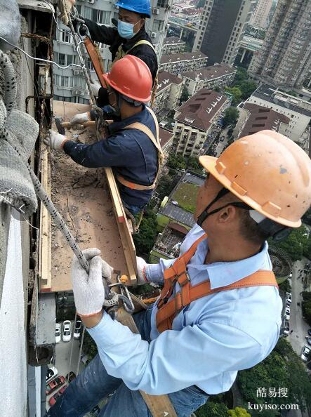 上海高空外墙工人蜘蛛人师傅