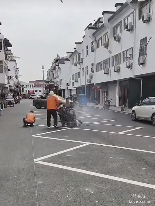 南京道路劃線-江寧區(qū)上坊停車位劃線施工