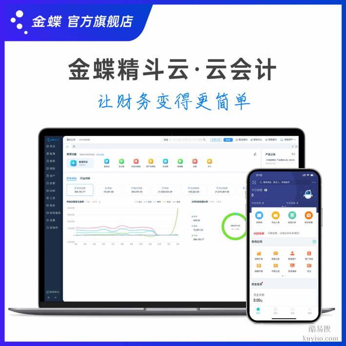 深圳金蝶軟件kingdee精斗云云會計財務(wù)記賬軟件財務(wù)做賬出納軟件