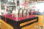 陕西皮影纪念礼品 大号镜框皮影 皮影剪纸纪念册销售