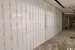 太仓水晶折叠门商铺铝合金隔断门张家港铝合金水晶折叠推拉门