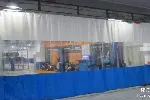 成都折叠软门帘推拉门帘空调隔热磁吸门帘PVC防水移动伸缩软门帘