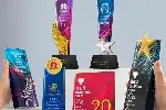 天津塘沽水晶奖杯奖牌定做
