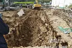 北京房山区管道沟开挖打钢板桩