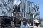 羽毛雕塑景观设计,仿真羽毛景观摆件