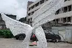 翅膀雕塑寓意,翅膀造型景观雕塑制作