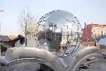 学校书雕塑设计理念-不锈钢书型景观雕塑